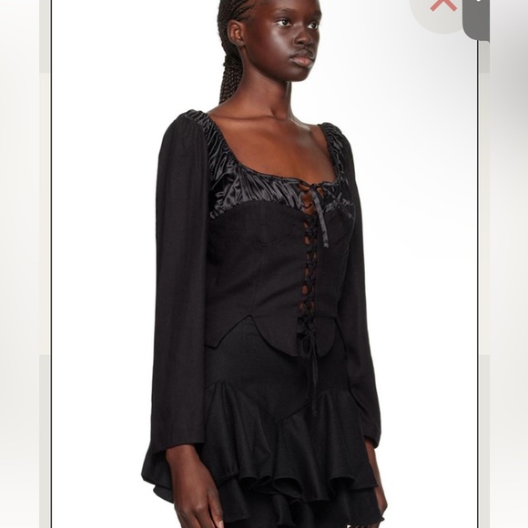 NWT Tach clothing salvia top black size small - Picture 2 of 9